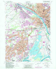 Trenton West New Jersey Historical topographic map, 1:24000 scale, 7.5 X 7.5 Minute, Year 1955