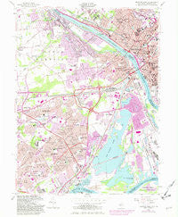 Trenton West New Jersey Historical topographic map, 1:24000 scale, 7.5 X 7.5 Minute, Year 1955