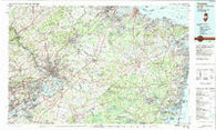 Trenton New Jersey Historical topographic map, 1:100000 scale, 30 X 60 Minute, Year 1982
