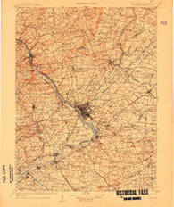 Trenton New Jersey Historical topographic map, 1:125000 scale, 30 X 30 Minute, Year 1907