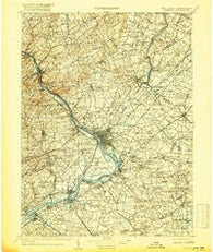 Trenton New Jersey Historical topographic map, 1:125000 scale, 30 X 30 Minute, Year 1907