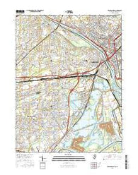 Trenton West New Jersey Current topographic map, 1:24000 scale, 7.5 X 7.5 Minute, Year 2016