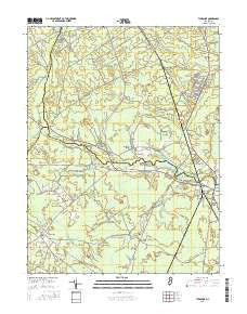 Tuckahoe New Jersey Current topographic map, 1:24000 scale, 7.5 X 7.5 Minute, Year 2016