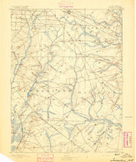 Tuckahoe New Jersey Historical topographic map, 1:62500 scale, 15 X 15 Minute, Year 1893