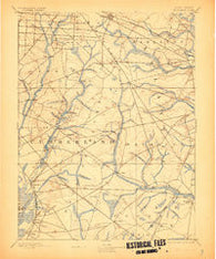 Tuckahoe New Jersey Historical topographic map, 1:62500 scale, 15 X 15 Minute, Year 1893