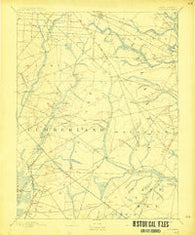 Tuckahoe New Jersey Historical topographic map, 1:62500 scale, 15 X 15 Minute, Year 1893