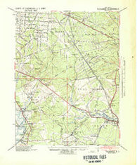 Tuckahoe New Jersey Historical topographic map, 1:62500 scale, 15 X 15 Minute, Year 1941