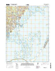 Tuckerton New Jersey Current topographic map, 1:24000 scale, 7.5 X 7.5 Minute, Year 2016