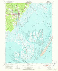 Tuckerton New Jersey Historical topographic map, 1:24000 scale, 7.5 X 7.5 Minute, Year 1952