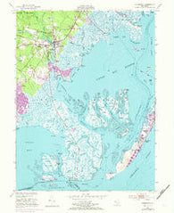 Tuckerton New Jersey Historical topographic map, 1:24000 scale, 7.5 X 7.5 Minute, Year 1952