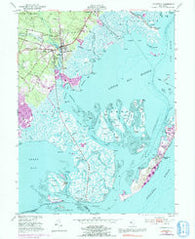 Tuckerton New Jersey Historical topographic map, 1:24000 scale, 7.5 X 7.5 Minute, Year 1952