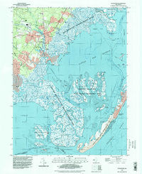 Tuckerton New Jersey Historical topographic map, 1:24000 scale, 7.5 X 7.5 Minute, Year 1995