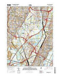 Weehawken New Jersey Current topographic map, 1:24000 scale, 7.5 X 7.5 Minute, Year 2016