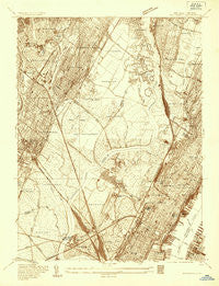 Weehawken New Jersey Historical topographic map, 1:24000 scale, 7.5 X 7.5 Minute, Year 1935