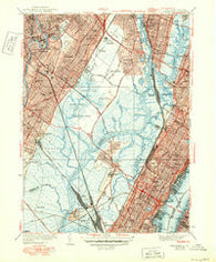 Weehawken New Jersey Historical topographic map, 1:31680 scale, 7.5 X 7.5 Minute, Year 1940