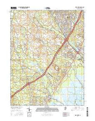 West Creek New Jersey Current topographic map, 1:24000 scale, 7.5 X 7.5 Minute, Year 2016