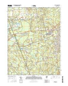 Whiting New Jersey Current topographic map, 1:24000 scale, 7.5 X 7.5 Minute, Year 2016