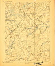 Whiting New Jersey Historical topographic map, 1:62500 scale, 15 X 15 Minute, Year 1888