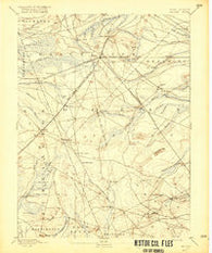 Whiting New Jersey Historical topographic map, 1:62500 scale, 15 X 15 Minute, Year 1888