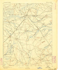 Whitings New Jersey Historical topographic map, 1:62500 scale, 15 X 15 Minute, Year 1884