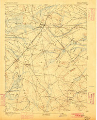 Whitings New Jersey Historical topographic map, 1:62500 scale, 15 X 15 Minute, Year 1888