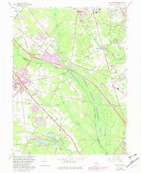 Williamstown New Jersey Historical topographic map, 1:24000 scale, 7.5 X 7.5 Minute, Year 1966