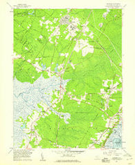 Woodbine New Jersey Historical topographic map, 1:24000 scale, 7.5 X 7.5 Minute, Year 1958