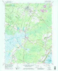 Woodbine New Jersey Historical topographic map, 1:24000 scale, 7.5 X 7.5 Minute, Year 1958