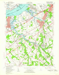 Woodbury New Jersey Historical topographic map, 1:24000 scale, 7.5 X 7.5 Minute, Year 1949
