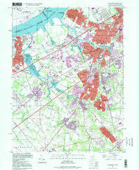 Woodbury New Jersey Historical topographic map, 1:24000 scale, 7.5 X 7.5 Minute, Year 1995