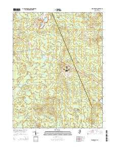 Woodmansie New Jersey Historical topographic map, 1:24000 scale, 7.5 X 7.5 Minute, Year 2014