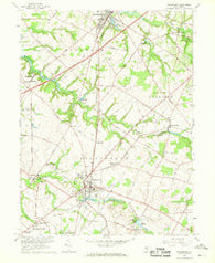 Woodstown New Jersey Historical topographic map, 1:24000 scale, 7.5 X 7.5 Minute, Year 1967