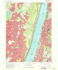 Yonkers New York Historical topographic map, 1:24000 scale, 7.5 X 7.5 Minute, Year 1966