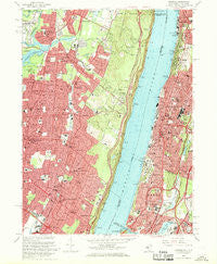 Yonkers New York Historical topographic map, 1:24000 scale, 7.5 X 7.5 Minute, Year 1966