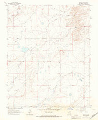 Abbott New Mexico Historical topographic map, 1:24000 scale, 7.5 X 7.5 Minute, Year 1965