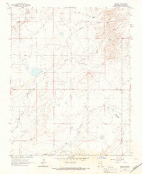 Abbott New Mexico Historical topographic map, 1:24000 scale, 7.5 X 7.5 Minute, Year 1965