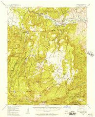 Abiquiu New Mexico Historical topographic map, 1:62500 scale, 15 X 15 Minute, Year 1953