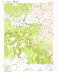 Abiquiu New Mexico Historical topographic map, 1:24000 scale, 7.5 X 7.5 Minute, Year 1953