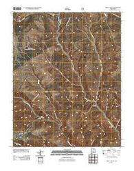 Abreu Canyon New Mexico Historical topographic map, 1:24000 scale, 7.5 X 7.5 Minute, Year 2011