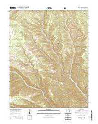 Abreu Canyon New Mexico Current topographic map, 1:24000 scale, 7.5 X 7.5 Minute, Year 2013