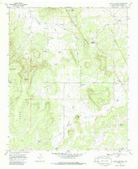 Adams Diggings New Mexico Historical topographic map, 1:24000 scale, 7.5 X 7.5 Minute, Year 1967
