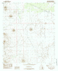 Aden Crater New Mexico Historical topographic map, 1:24000 scale, 7.5 X 7.5 Minute, Year 1985