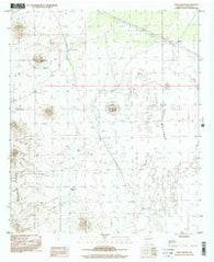 Aden Crater New Mexico Historical topographic map, 1:24000 scale, 7.5 X 7.5 Minute, Year 1996