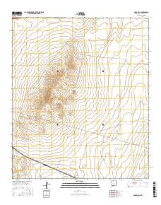 Aden Hills New Mexico Current topographic map, 1:24000 scale, 7.5 X 7.5 Minute, Year 2017