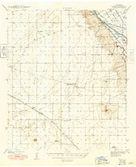 Afton New Mexico Historical topographic map, 1:62500 scale, 15 X 15 Minute, Year 1943