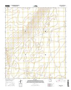 Afton NW New Mexico Current topographic map, 1:24000 scale, 7.5 X 7.5 Minute, Year 2017