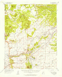 Agua Fria New Mexico Historical topographic map, 1:62500 scale, 15 X 15 Minute, Year 1953