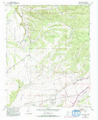 Agua Fria New Mexico Historical topographic map, 1:24000 scale, 7.5 X 7.5 Minute, Year 1951