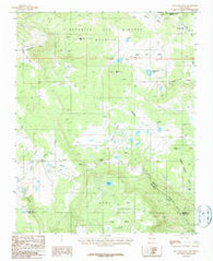 Agua Fria Peak New Mexico Historical topographic map, 1:24000 scale, 7.5 X 7.5 Minute, Year 1987