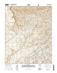 Agua Fria New Mexico Current topographic map, 1:24000 scale, 7.5 X 7.5 Minute, Year 2017